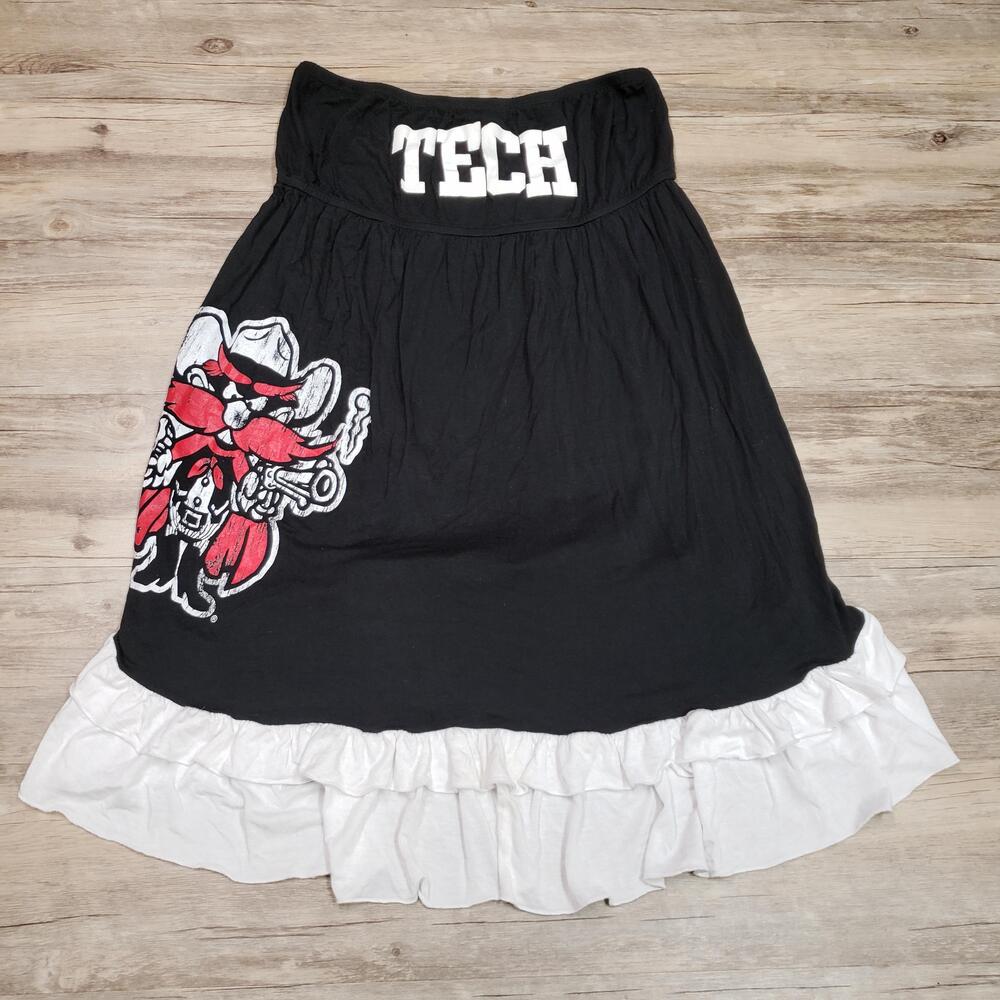 Texas Tech Red Raiders Dress Skirt Womens XL Black Football Red Raider Outfitter
